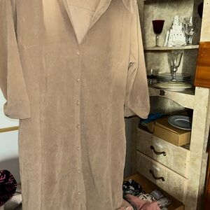 Dorothy Perkins Beige Long Sleeve Dress